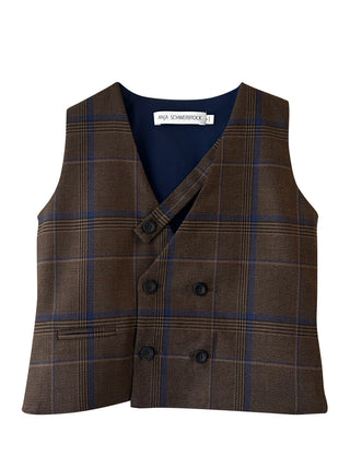 Lenio Check Waistcoat
