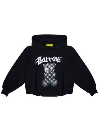 Oversized, cropped Fleece Hoodie