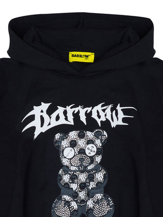 Oversized, cropped Fleece Hoodie