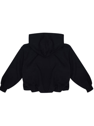 Oversized, cropped Fleece Hoodie
