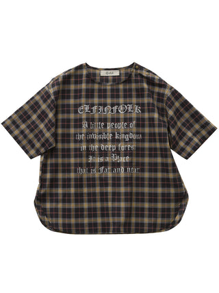 PREORDER: Black Brit Check Top
