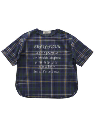 PREORDER: Navy Brit Check Top