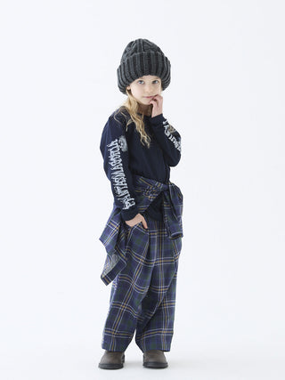 PREORDER: Brit Check Wide Pants