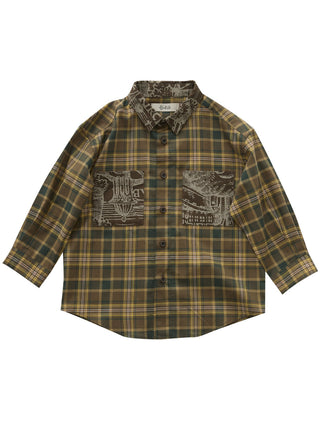 PREORDER: Camel Brit Check Shirt