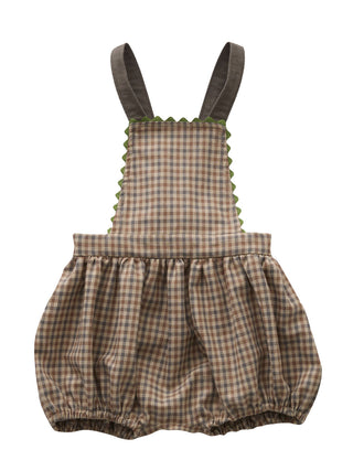 PREORDER: Country Check Beige Salopette
