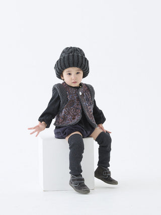 PREORDER: Black Gathered Baby Blouse
