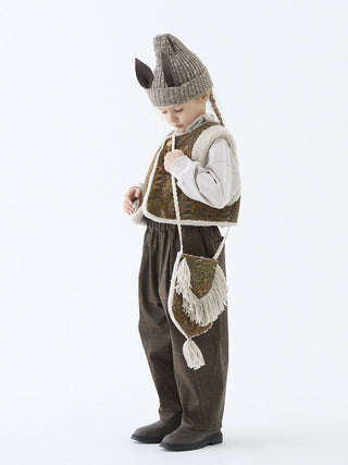 PREORDER: Brown Check Barrel Pants