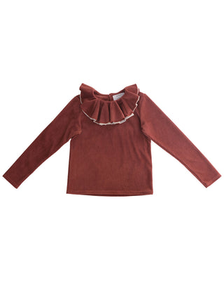 PREORDER: Velour Frill Collar Pullover