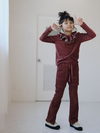 PREORDER: Velour Frill Collar Pullover