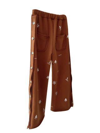 Ski Motif Trousers