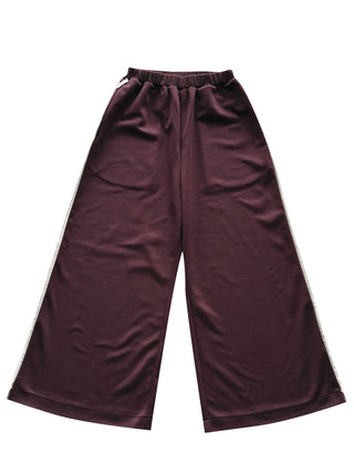 PREORDER: Burgundy Fringed Pants
