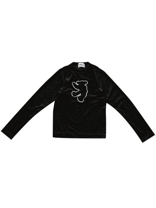 PREORDER: Black Velour Top