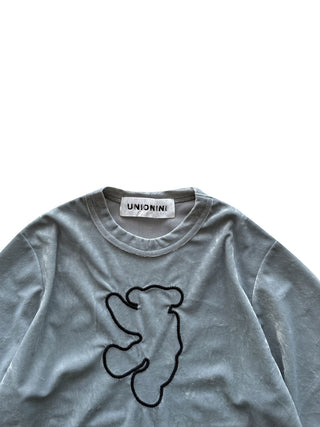 PREORDER: Blue Velour Top