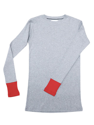 PREORDER: Woman Grey Ribbed Top