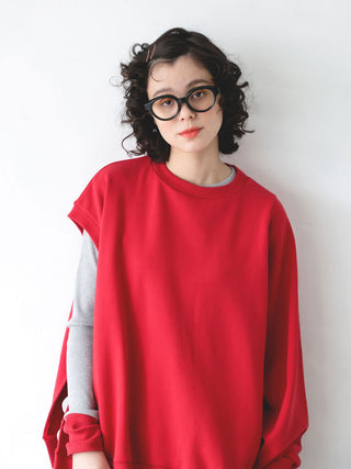 PREORDER: Woman Red One Sleeve Sweatshirt