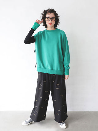 PREORDER: Woman Green one Sleeve Sweatshirt
