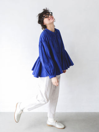 PREORDER: Woman Blue Frill Blouse