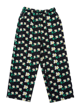 PREORDER: Black Flower Pants