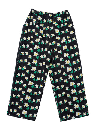 PREORDER: Black Flower Pants