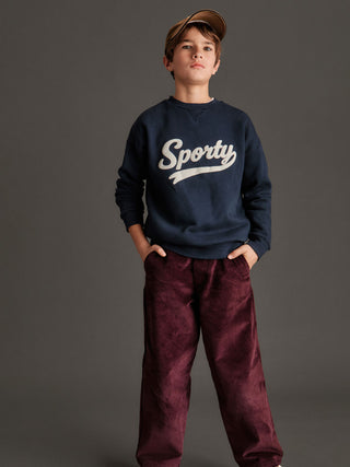 Sporty Fleece Sweatshirt