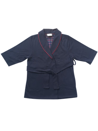 Navy Snuggle Wrap Robe