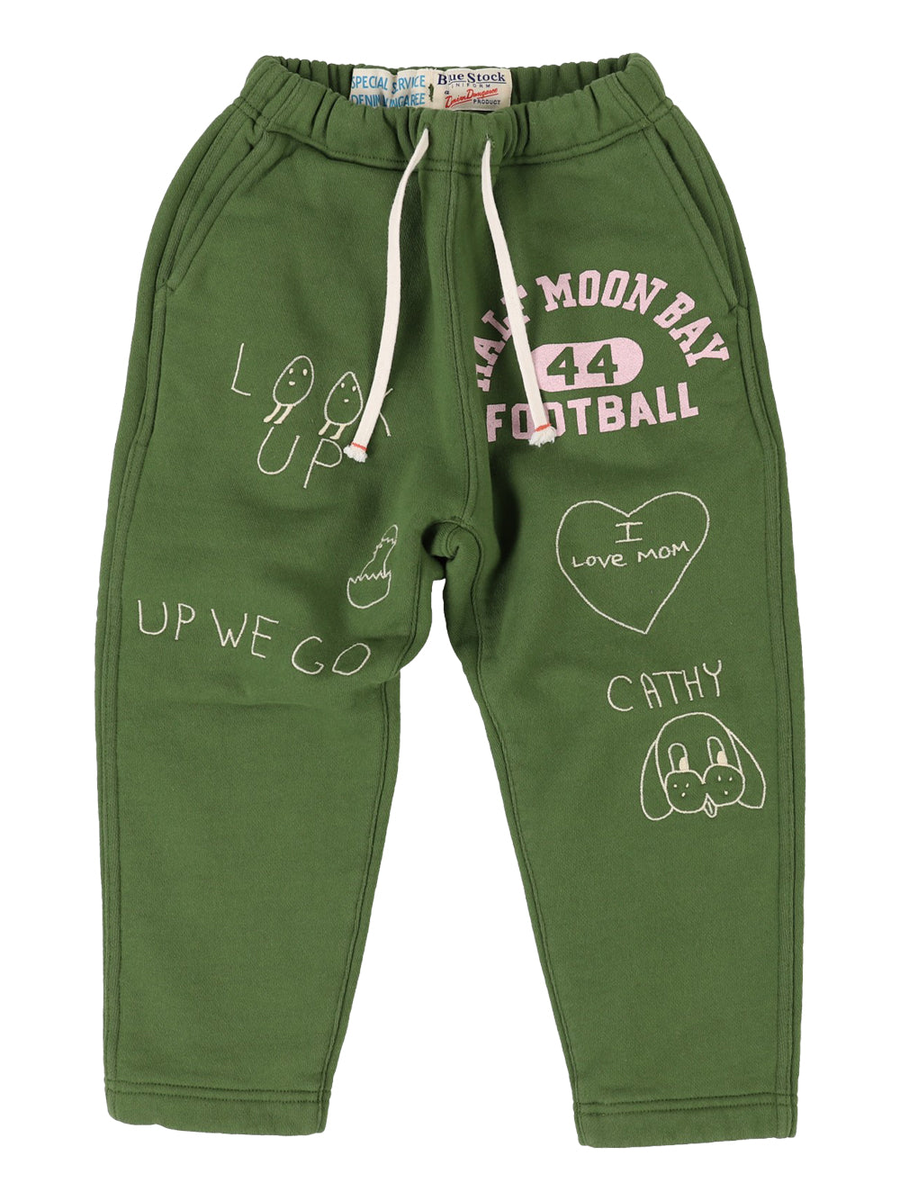 Football Print Green Trousers