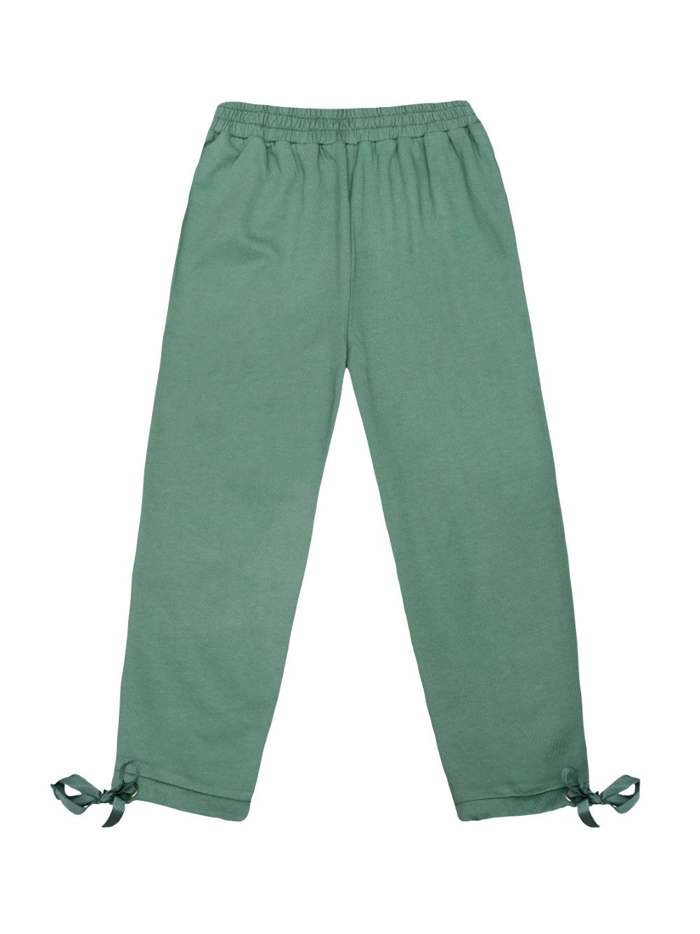 Green French Terry Trousers