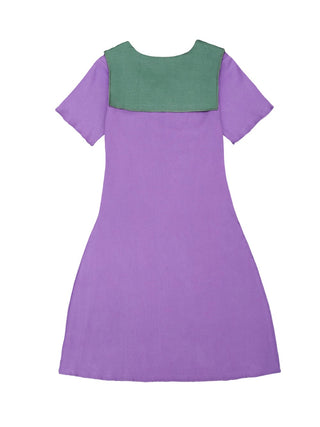 Purple Sailor Tunic Dress