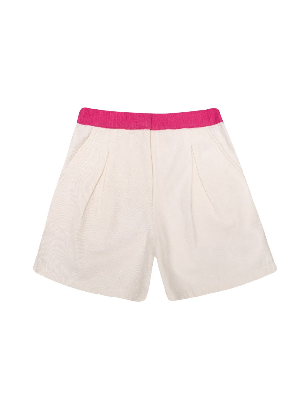 Ecru and Pink Shorts