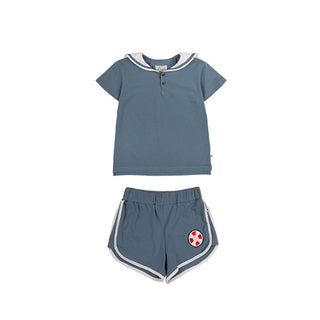 Grey Lifesaver Patch Shorts