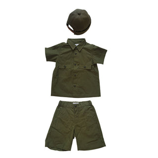 Khaki Fatigue Shorts