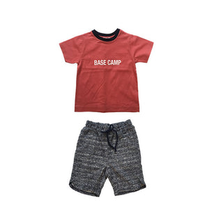 Navy Random Pile Shorts