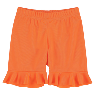 Sport Flue Orange Frilled Shorts