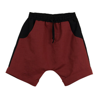 Earth Red Two Tone Bermudas