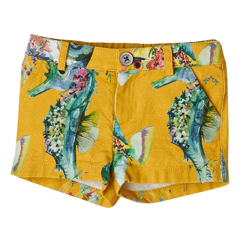 Seahorse Print Shorts