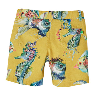 Fish Print Bermudas