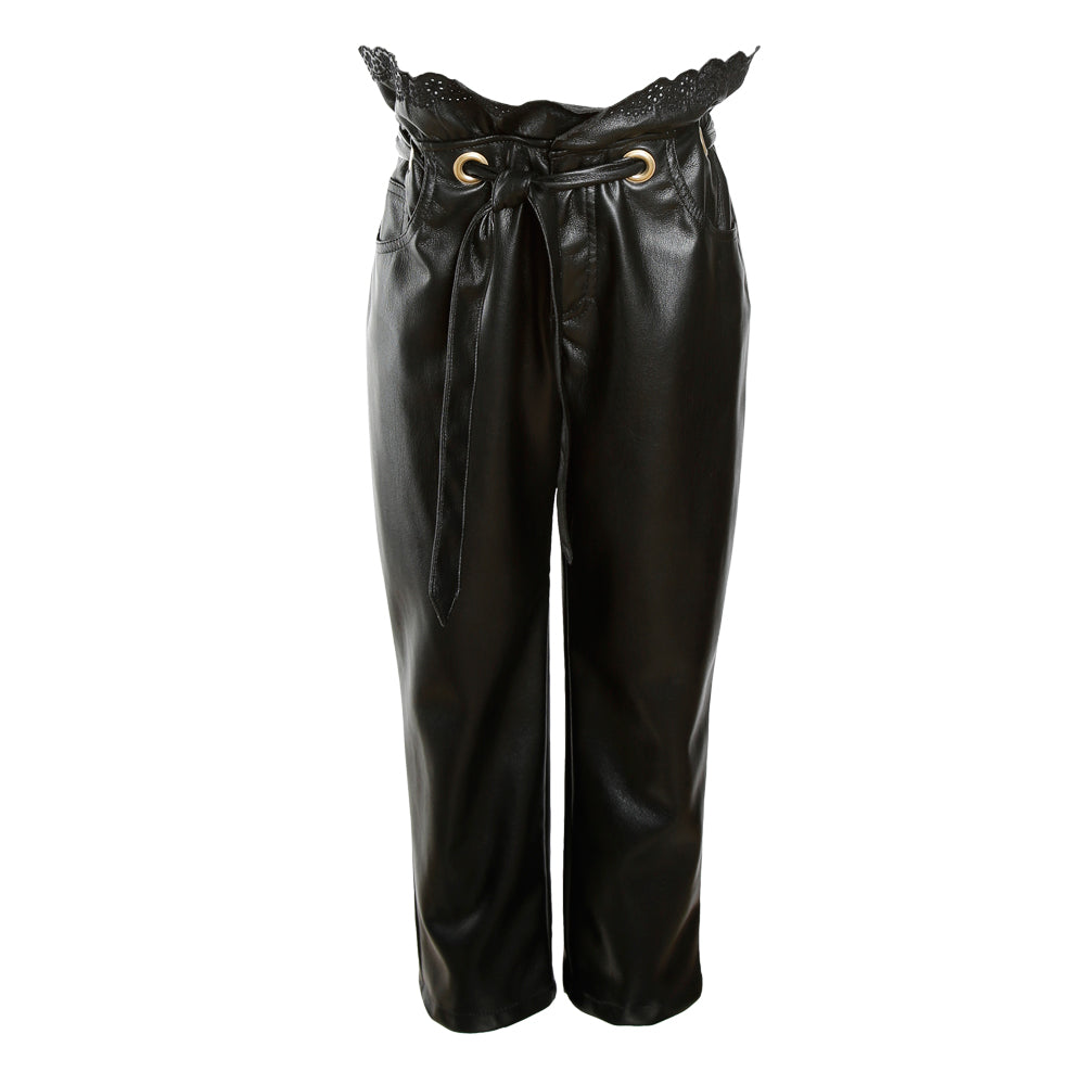 Faux Leather Philosophy Trousers