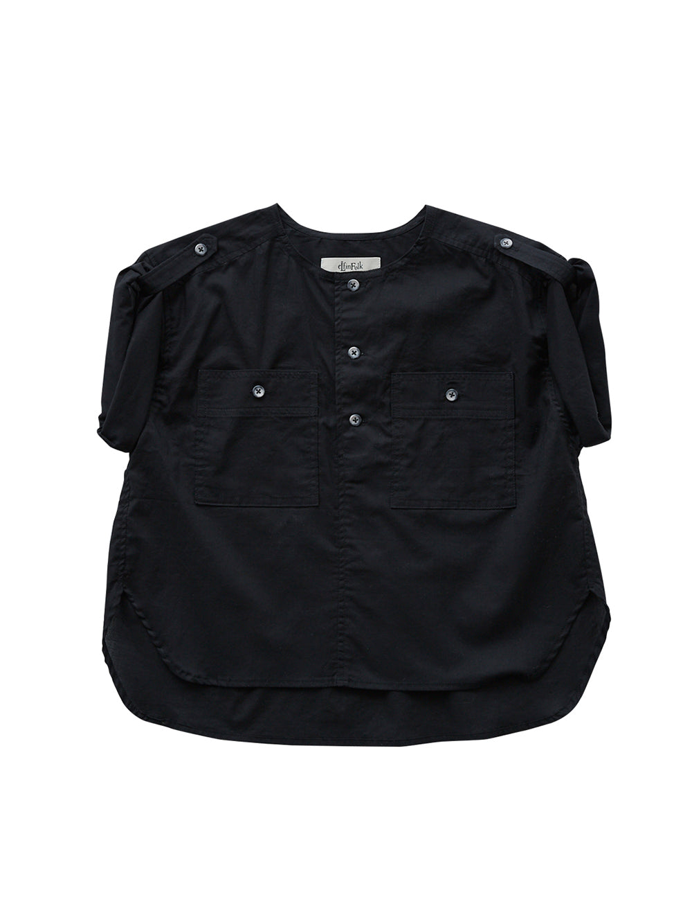 Black Lawn Safari Shirt