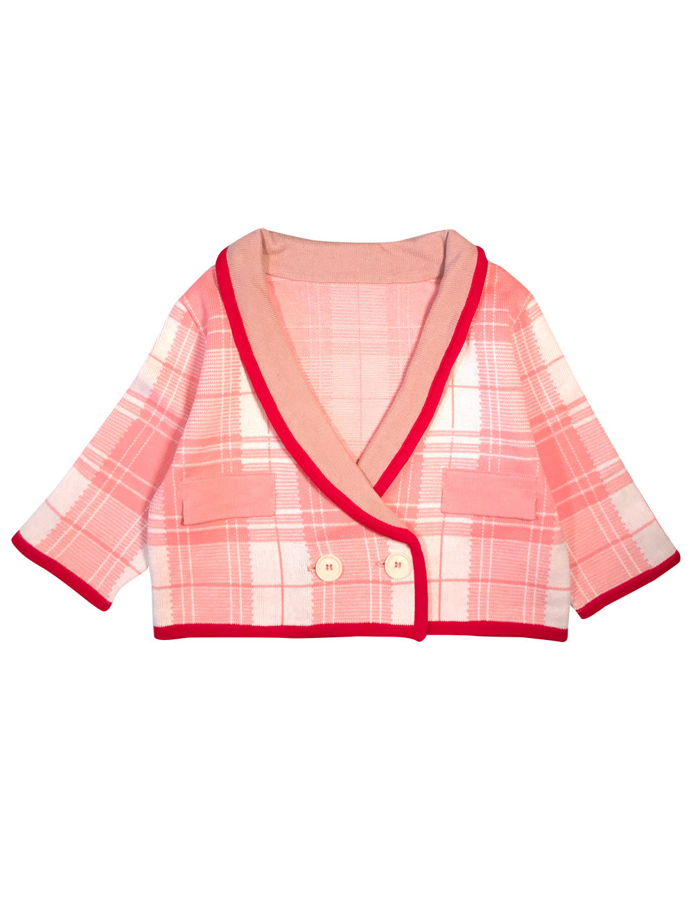 Pink Checked Jacket