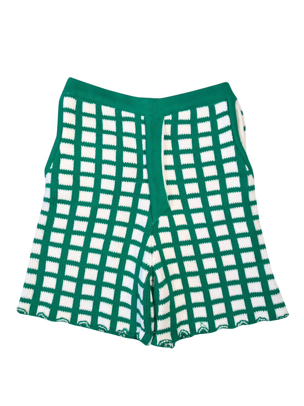 Green and White Shorts