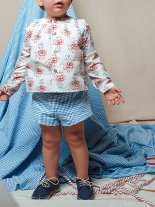 Blue water lily maho shirt