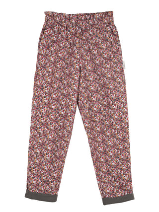 Ruffle Printed Popelin Pants