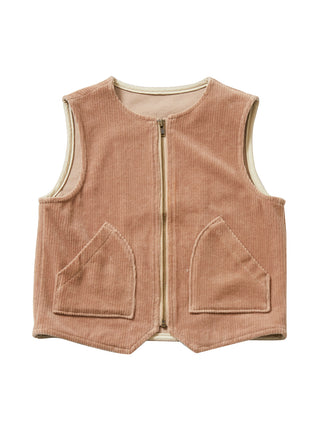 Beige Zip Up Vest