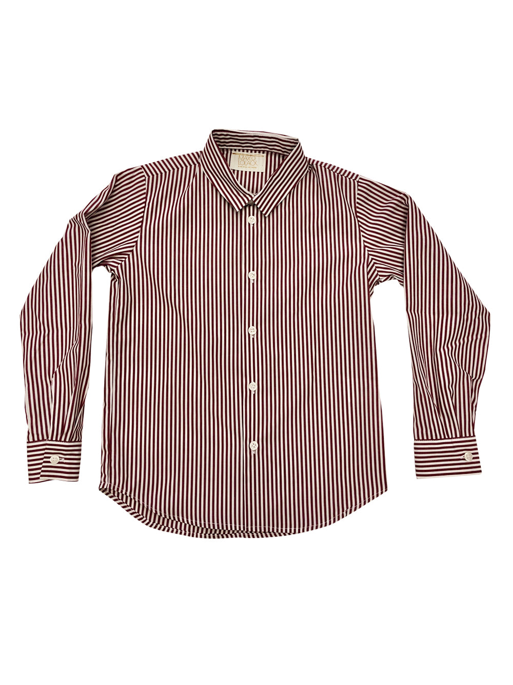 Chemlibis Burgundy Striped Shirt