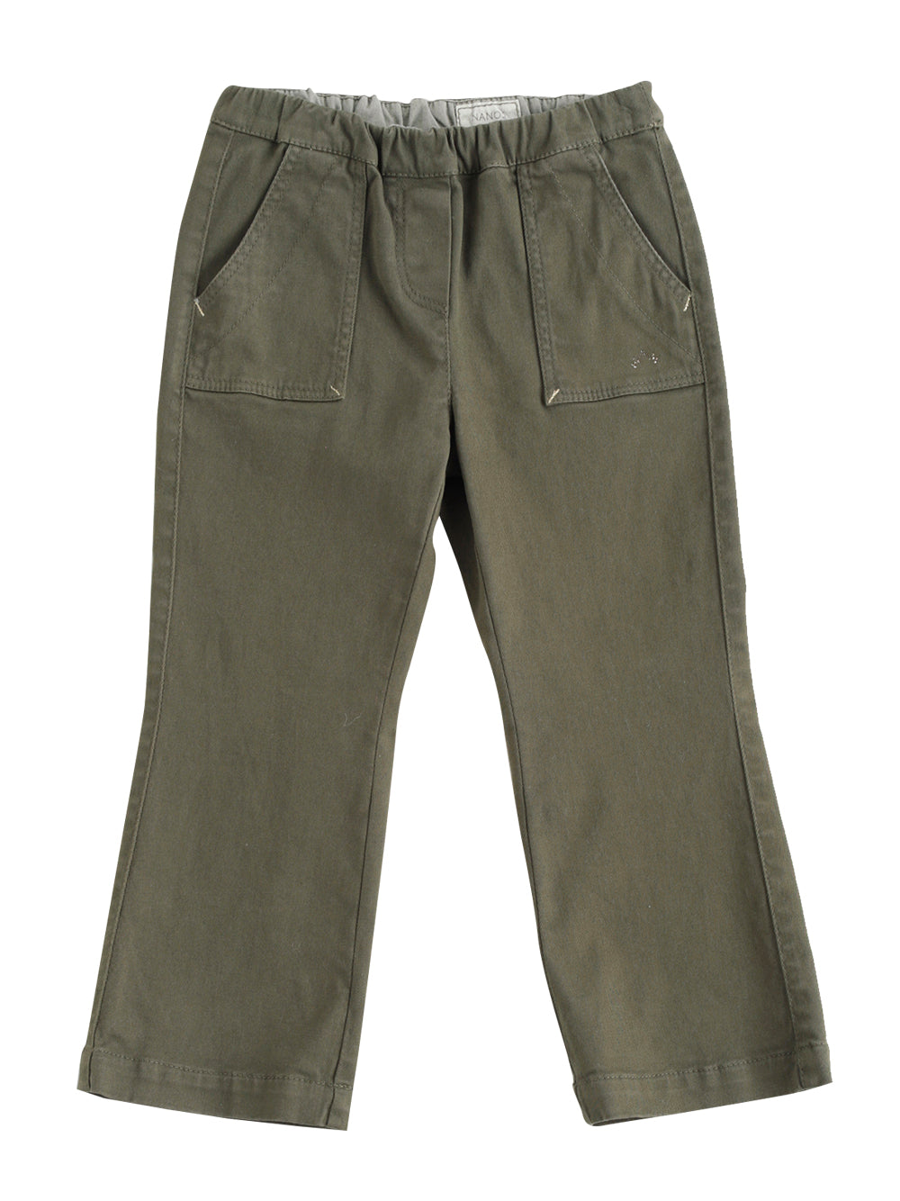 Green Anticrease Flaired Pants