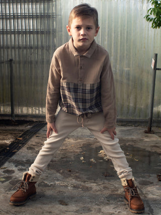 Two Tone Taupe Shirt