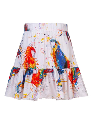 Poplin Dripping Art Skirt