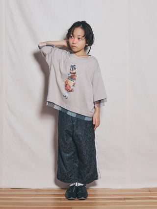 Charcoal Tonal Print Pants