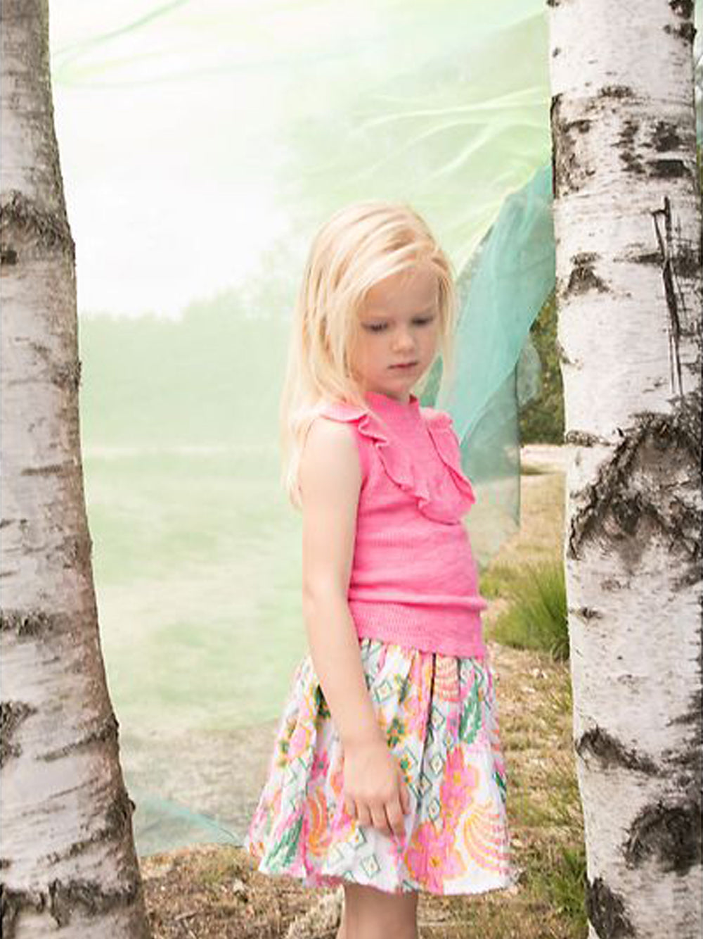 Ferrari Pinata Rose Skirt - Shan and Toad - Luxury Kidswear Shop