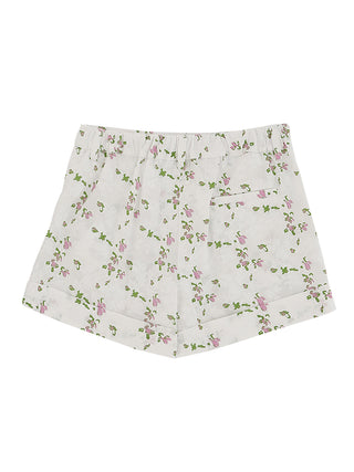 Flower Print Shorts